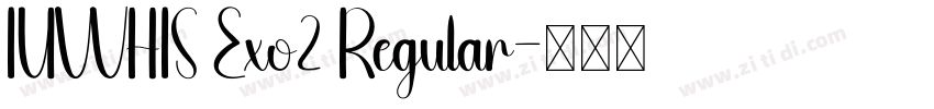 IUWHIS Exo2 Regular字体转换